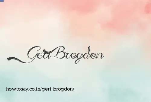 Geri Brogdon