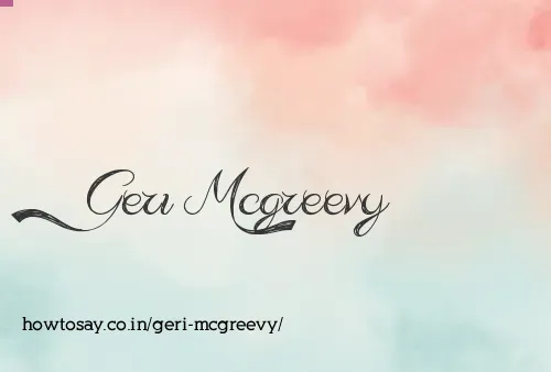Geri Mcgreevy
