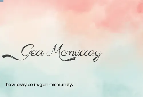 Geri Mcmurray