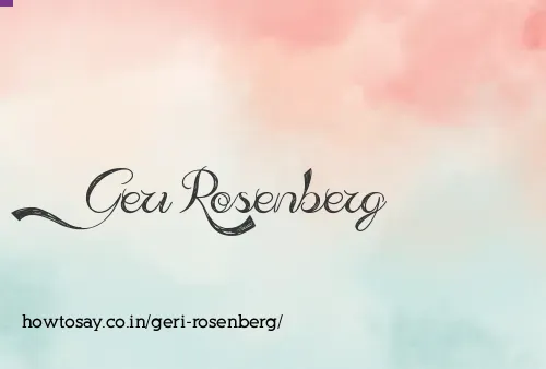 Geri Rosenberg