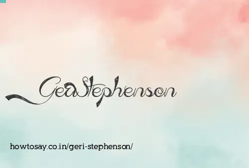 Geri Stephenson