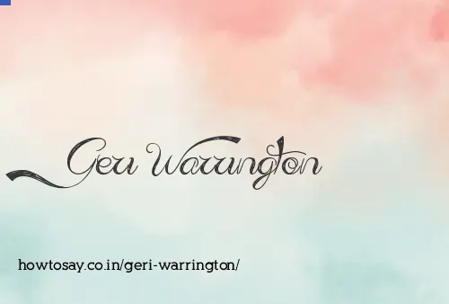 Geri Warrington