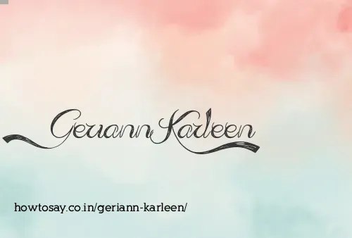 Geriann Karleen