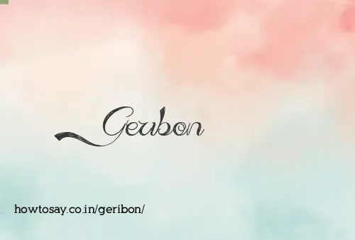 Geribon