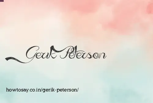 Gerik Peterson