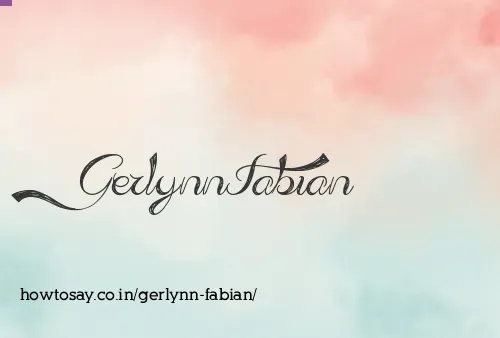 Gerlynn Fabian