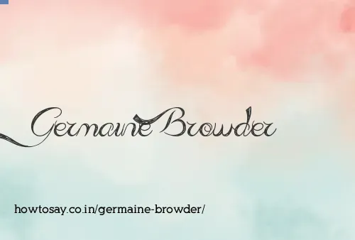 Germaine Browder