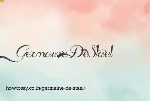 Germaine De Stael