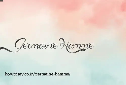 Germaine Hamme