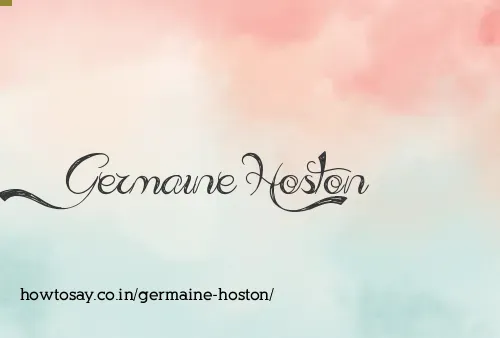 Germaine Hoston