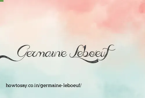 Germaine Leboeuf
