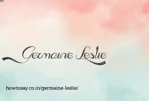 Germaine Leslie
