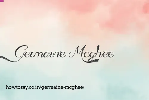 Germaine Mcghee