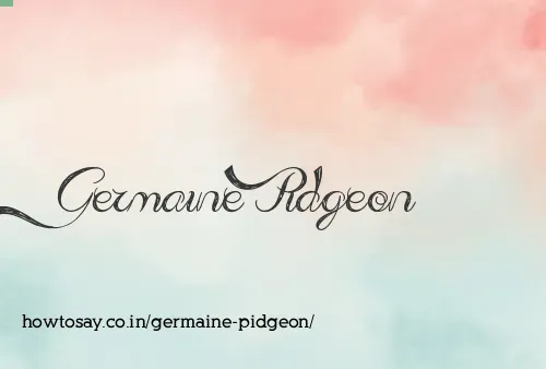 Germaine Pidgeon