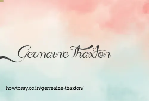 Germaine Thaxton