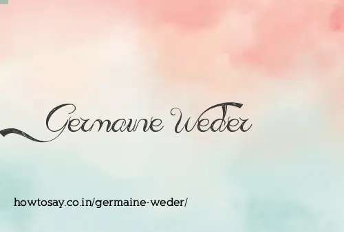 Germaine Weder