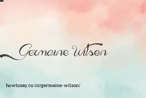 Germaine Wilson