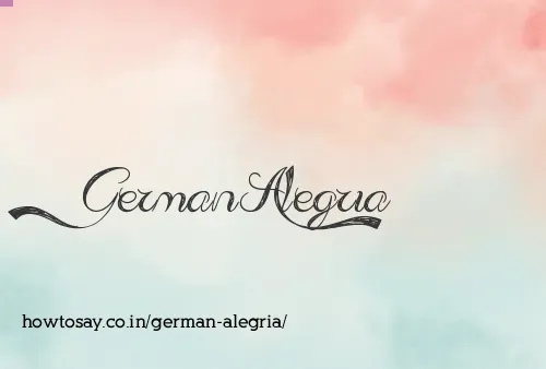 German Alegria