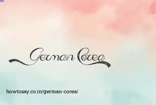 German Corea