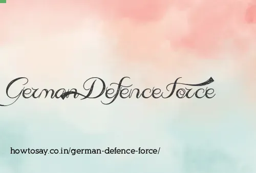 German Defence Force