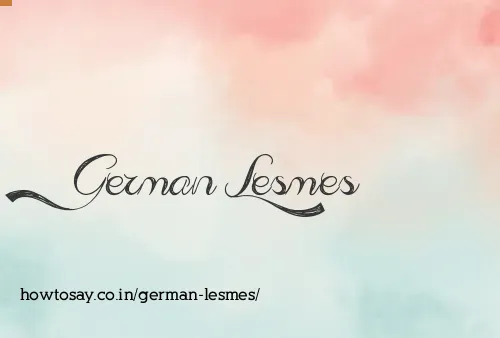 German Lesmes