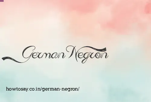 German Negron