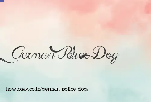 German Police Dog