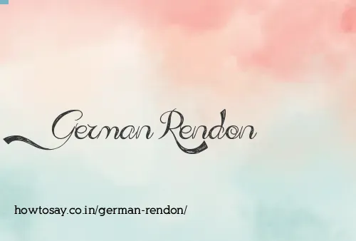 German Rendon