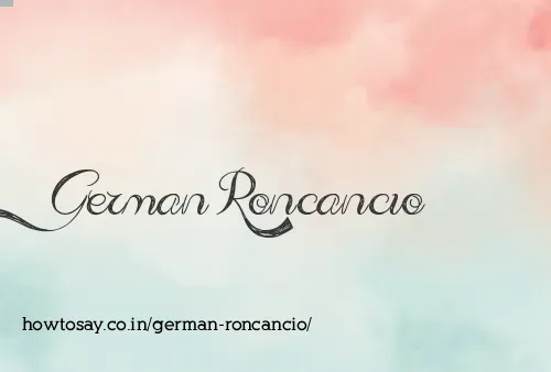 German Roncancio