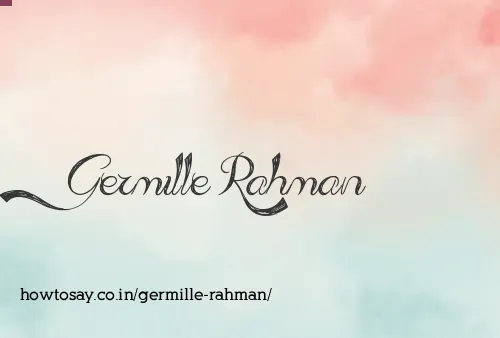 Germille Rahman