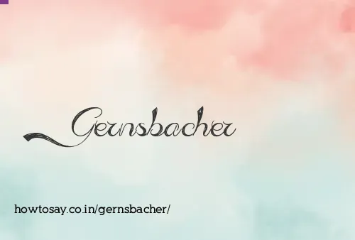 Gernsbacher
