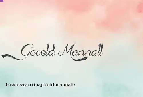 Gerold Mannall