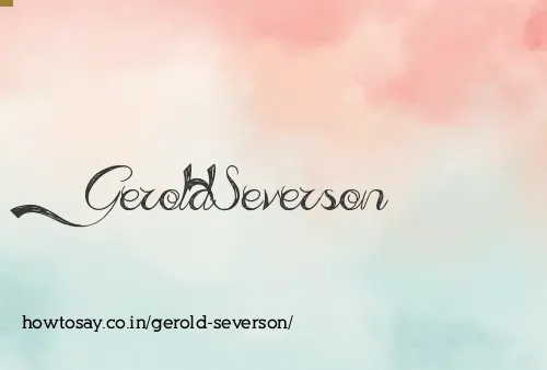 Gerold Severson