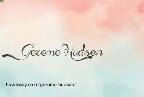Gerome Hudson