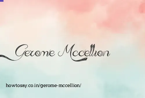 Gerome Mccellion