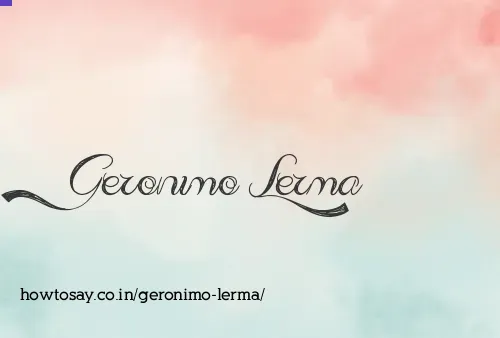 Geronimo Lerma