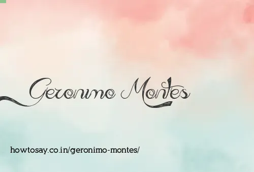 Geronimo Montes