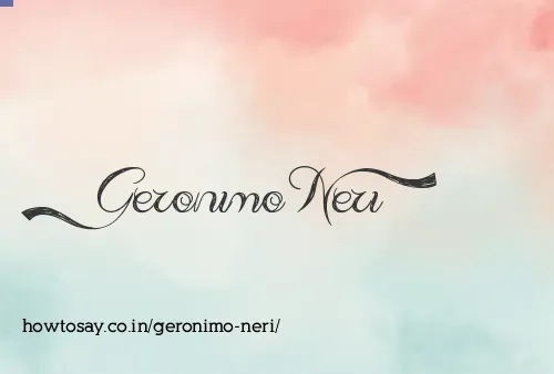 Geronimo Neri