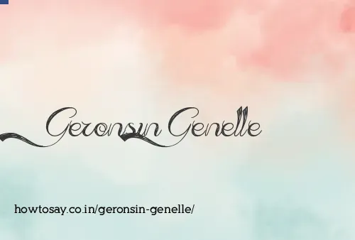 Geronsin Genelle