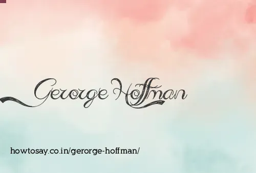 Gerorge Hoffman