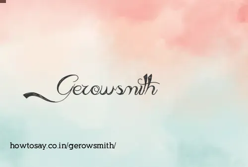 Gerowsmith