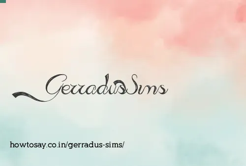 Gerradus Sims
