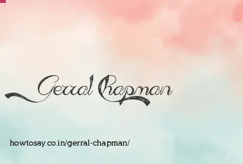 Gerral Chapman