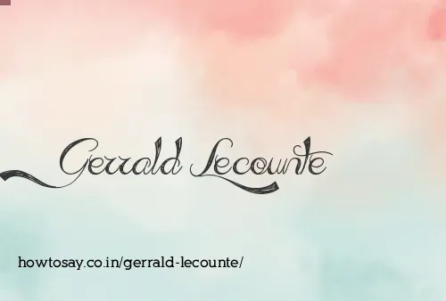 Gerrald Lecounte