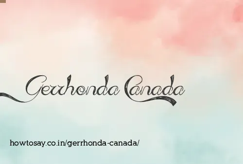 Gerrhonda Canada