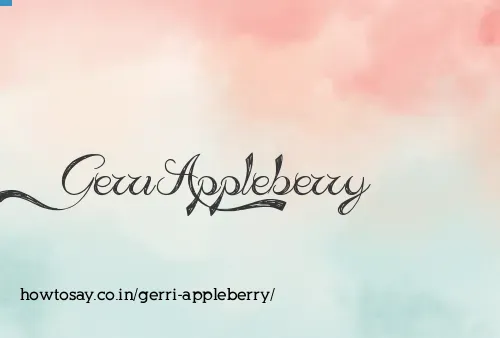 Gerri Appleberry