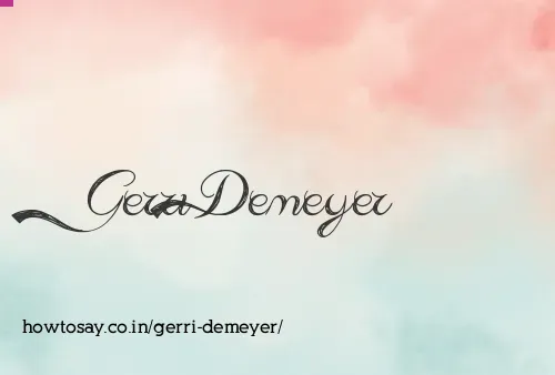 Gerri Demeyer