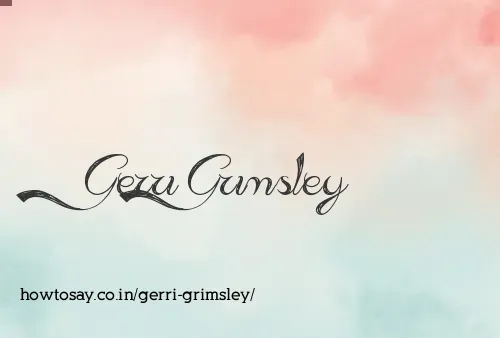 Gerri Grimsley