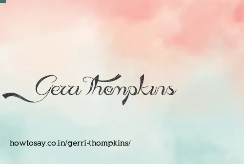 Gerri Thompkins