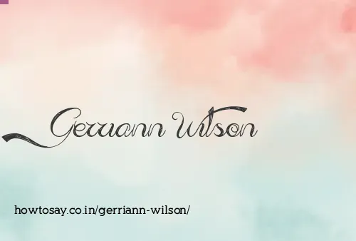 Gerriann Wilson